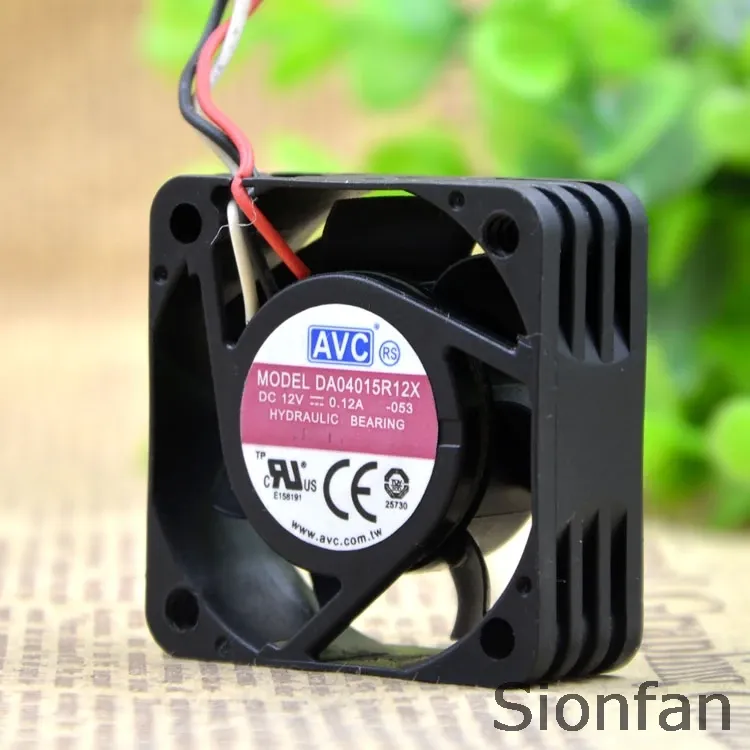 Pads For AVC 4015 DA04015R12X 12V 0.12A threepin speed measuring fan Small chassis CPU fan Test Working