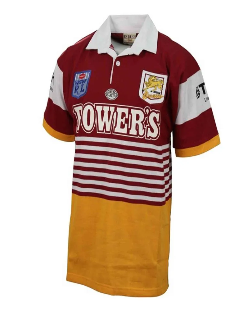 Brisbane Broncos 1992 retro rugby0123456789101121789635