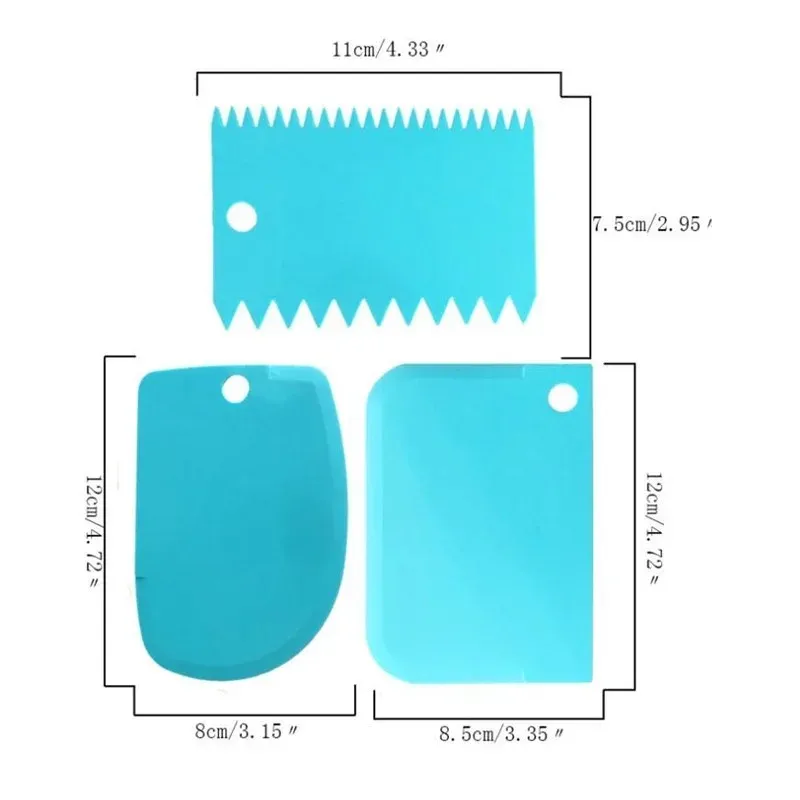 /الكثير من قطع كعكة العجين slicer slicer slicer for cake crem sclaper clasty clacper scriper argular edgular edge diy smoother