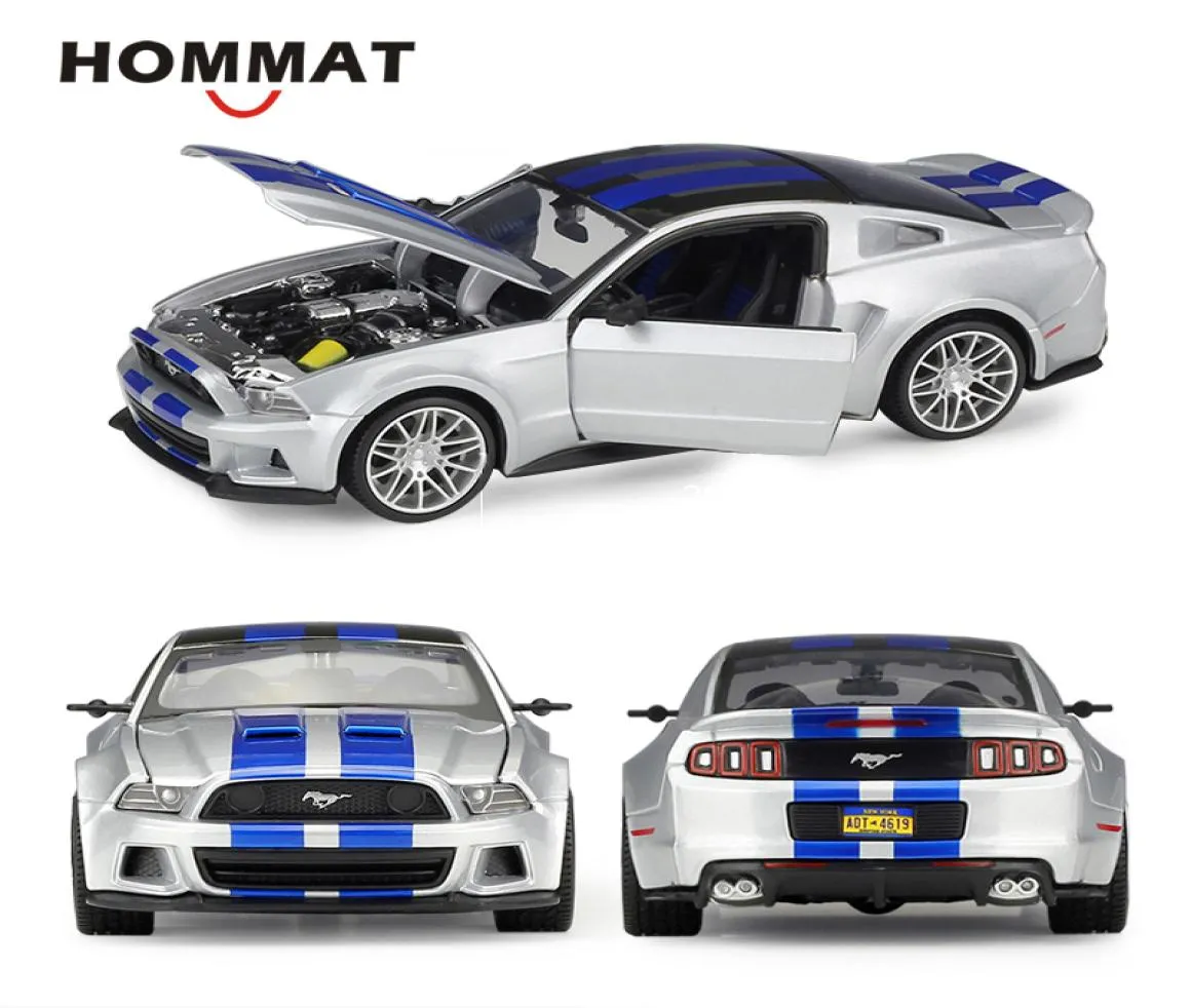 Simulação de Hommat Maisto 124 Escala 2014 Ford Mustang Street Racer LOLO MODELO DE CARRO DE VERÍCELOS DO TOY Toy Modelo de carro colecionável x0101949982