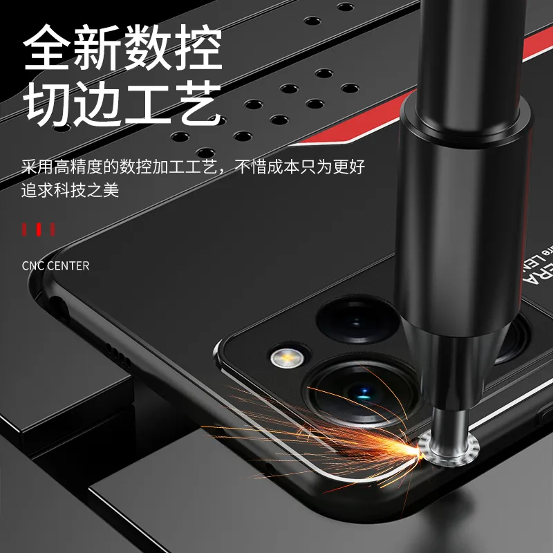 POCO X5 Pro X5Pro 5G Case de luxe Laser Slecture en métal Aluminium Aluminium Alloy Retour pour Xiaomi POCO X5 5G Étui de téléphone