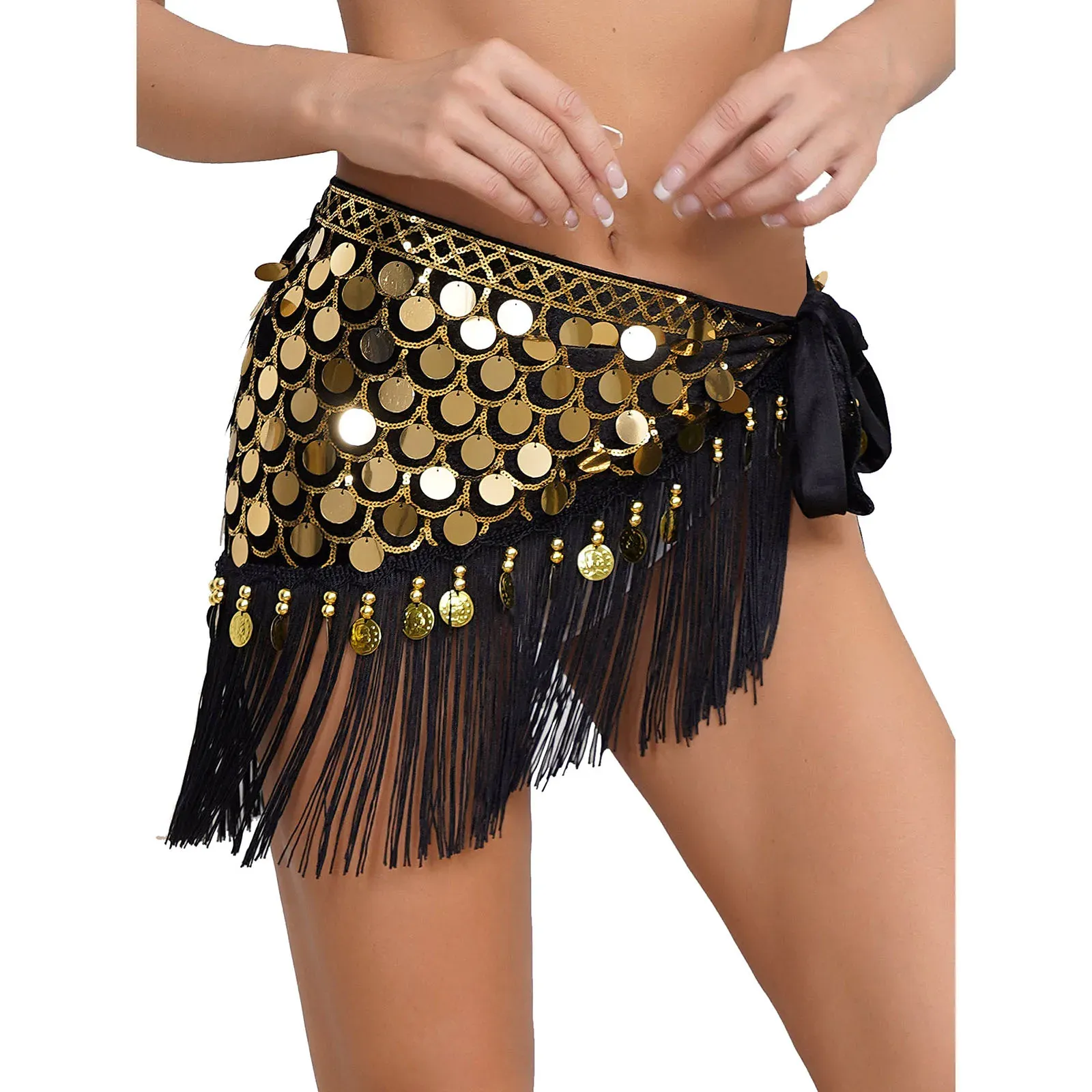 Shop Sequin Belly Dance Skirts In Vibrant Colors - Foto 8