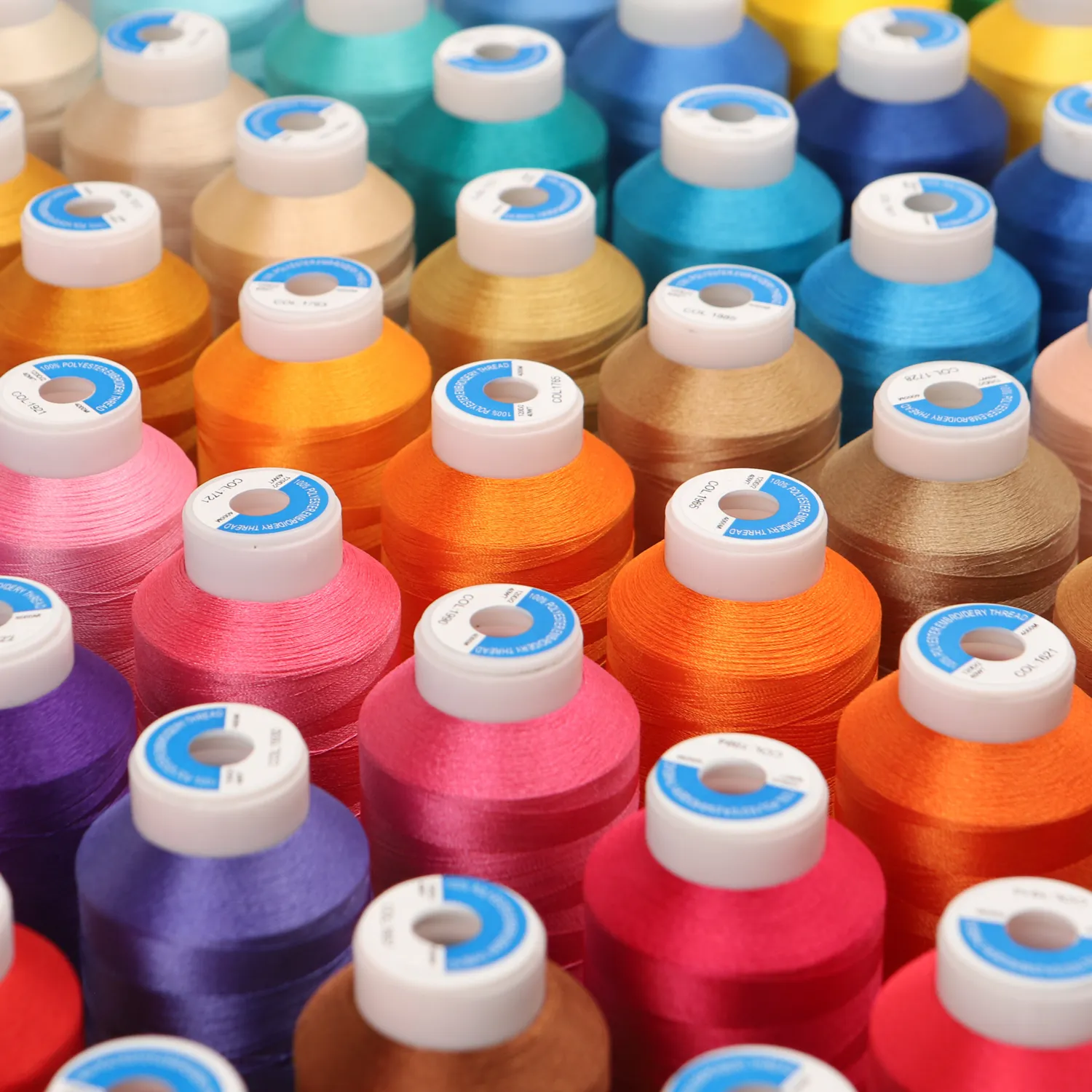 Polyester Embroidery Thread, 120D/2 High Tenacity, 4000m Big Roll ...