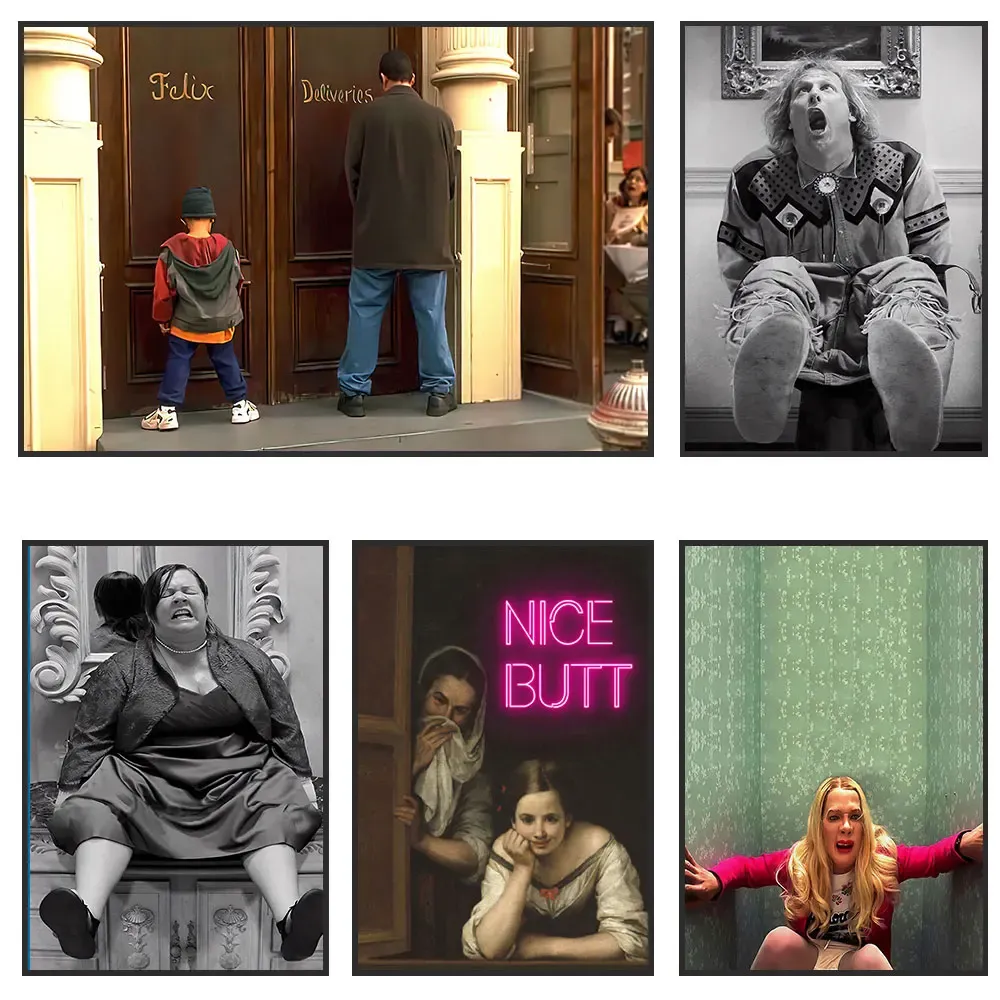 Funny Movie Wall Art: Bathroom Decor, White Chicks Print, Dumb