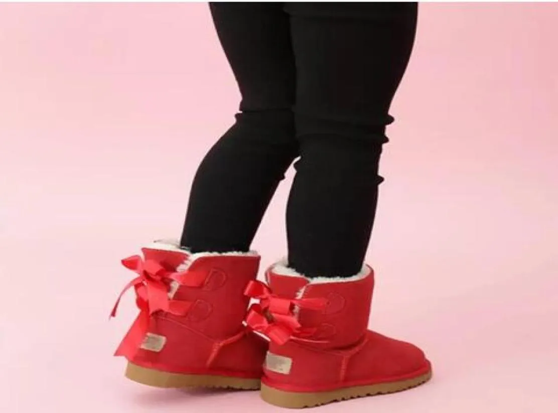 Designeruine Leather Toddlers Snow Boots Solid Botas De Nieve Winter Girls Footwear Toddler Girls Boots5146594