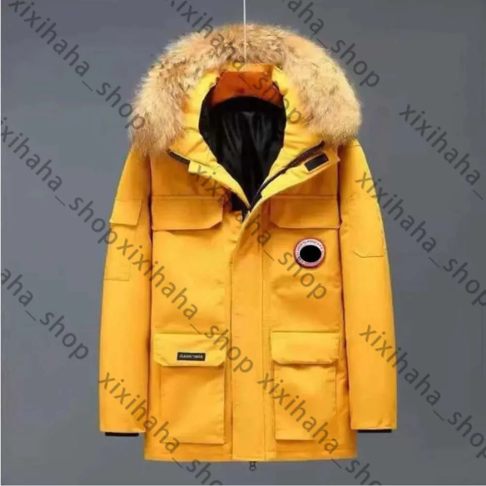 Canadian Winter Coat Thick Warm Men's Down Parkas Jackets Work Clothes Jacket Outdoor Thickened Fashion Keeping Couple Live Broadcast Coat 784 731 910