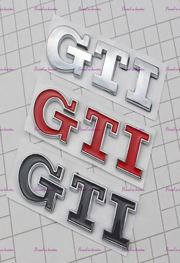 3D GTI -Logo Emblem -Aufkleber Aufkleber für VW Jetta Polo Golf 6 73751376