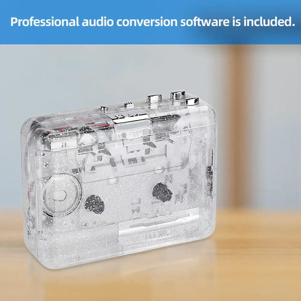Full Transparent Shell Cassette To MP3 Converter Tape... From Ddmyearth ...