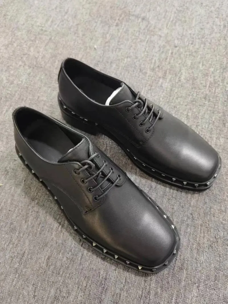 Dress Shoes Fashion Leather For Men Oxfords Classic Bottom Heren Casual Non-Slip veter-up mannelijke heren Coiffeur