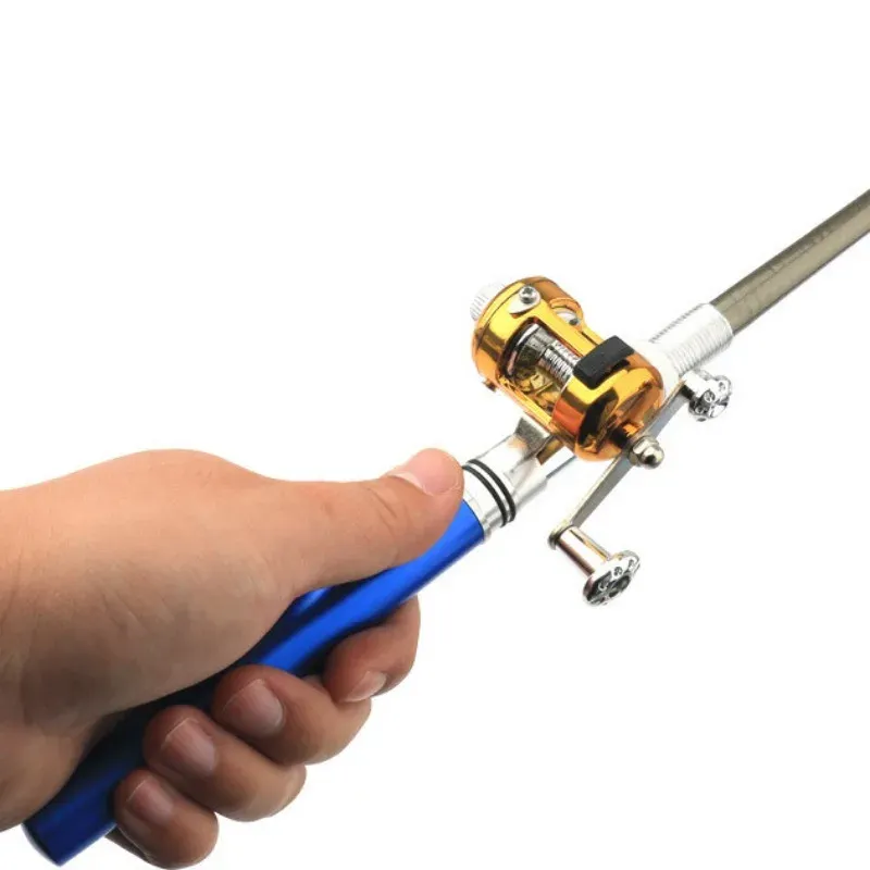 Mini Portable Pen Type Fishing Rod with Aluminum Alloy Telescopic Pole ...