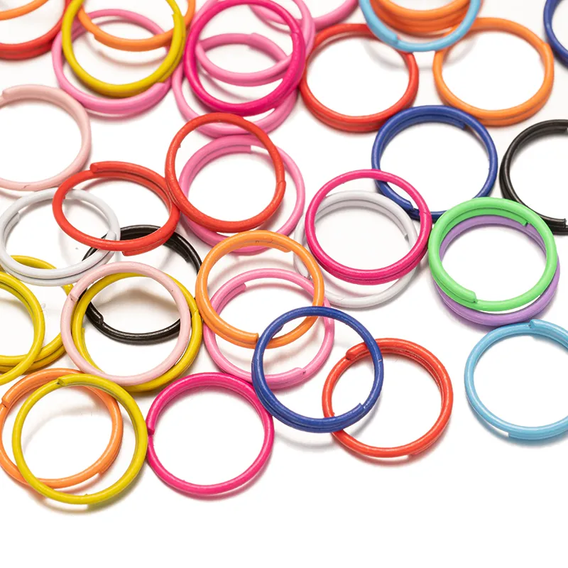 1080Pcs 6Mm Kleurrijke Open Jump Ringen Gemengde Aluminium Sieraden Accessoires Jump Ringen Diy Bevindingen Set Kit Voor Choker Kettingen Armband Maken