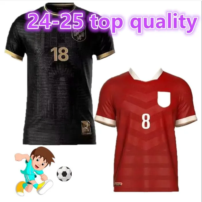 24 25 Panama Jerseys Home Red Away Black 24/25 Национальная команда Эрик Дэвис Альберто Кинтеро Таиланда Качественные футбольные рубашки8899