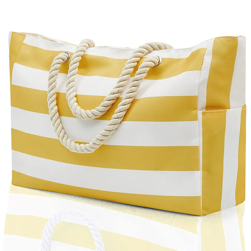 Womens beach bag with zip hotsell