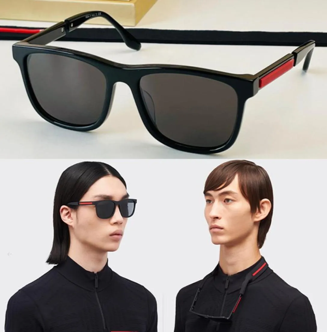 Mens designer solglasögon med cordino per occhiali linea röd spr04x kvinnor lyxiga solglasögon fyrkantig ram Brand polariserat mode 6172070