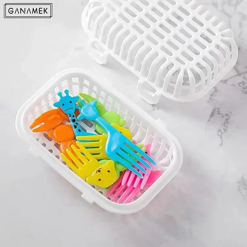 Storage Bottles 2Pcs Dishwasher Dedicated Small Item Basket Kitchen Accessories Cleaning And Drainage Box