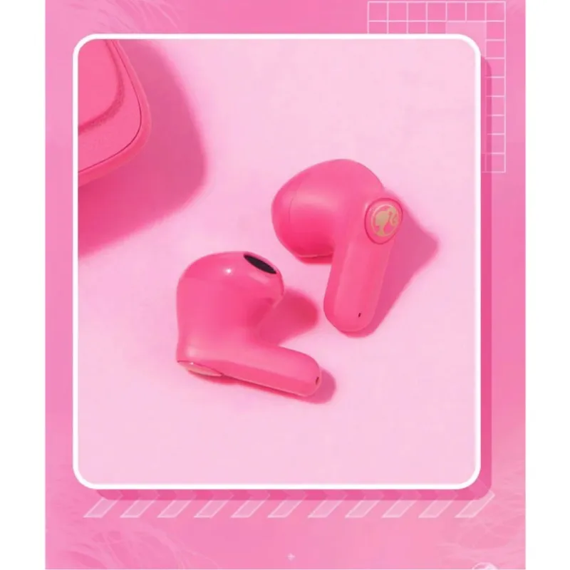 MINISO Barbie TWS Bluetooth Headphones: Pink Handbag Shape