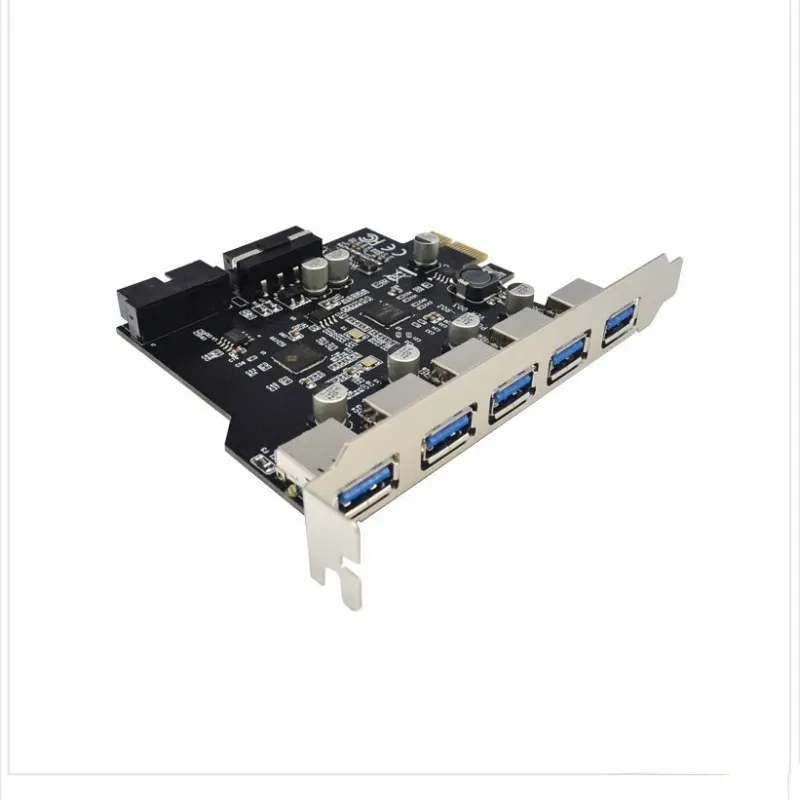 5 Port USB 3.I-E-Expansionskarte PCI Express PCIe USB 3.0 Hub-Adapter 4-Port USB3.0 Controller USB 3 I E PCIE Express 1x