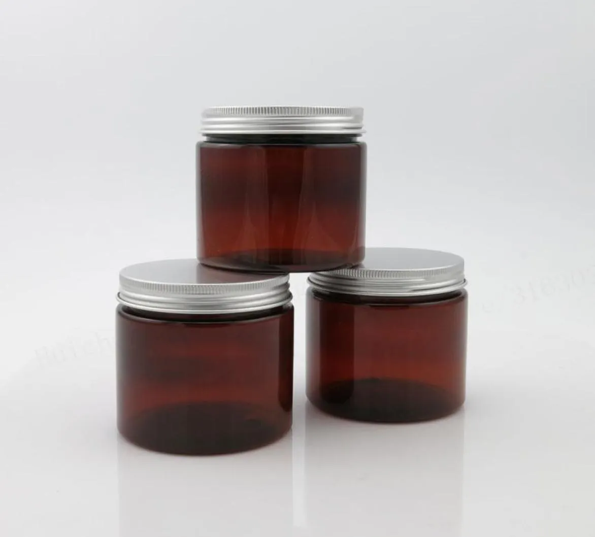 20 x 200 ml jar ambra vuoto con cappuccio in alluminio sigillo01236251311