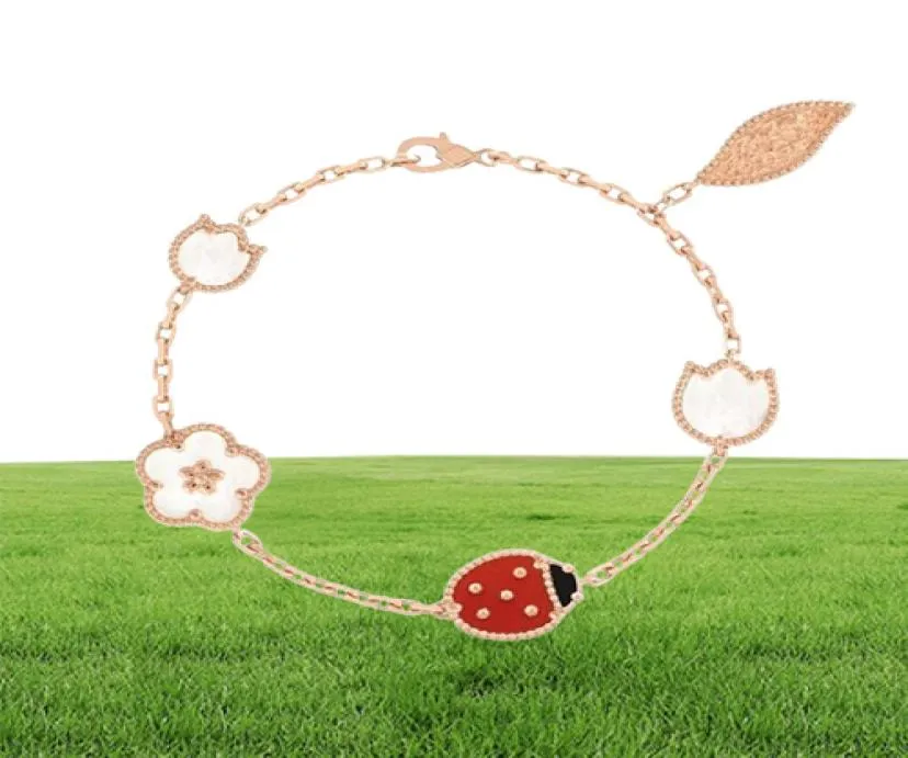 Bracelet de printemps chanceux de haute édition bijoux de créateurs classiques Claasic Mothers039 Day Gift 925 Silver Jewelry9882016