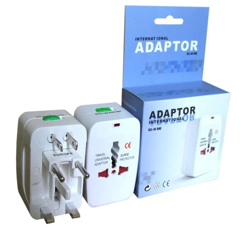 Alles in één Universal International Plug Adapter World Travel AC Power Charger Adapter met AU US UK EU Converter Plug1587437