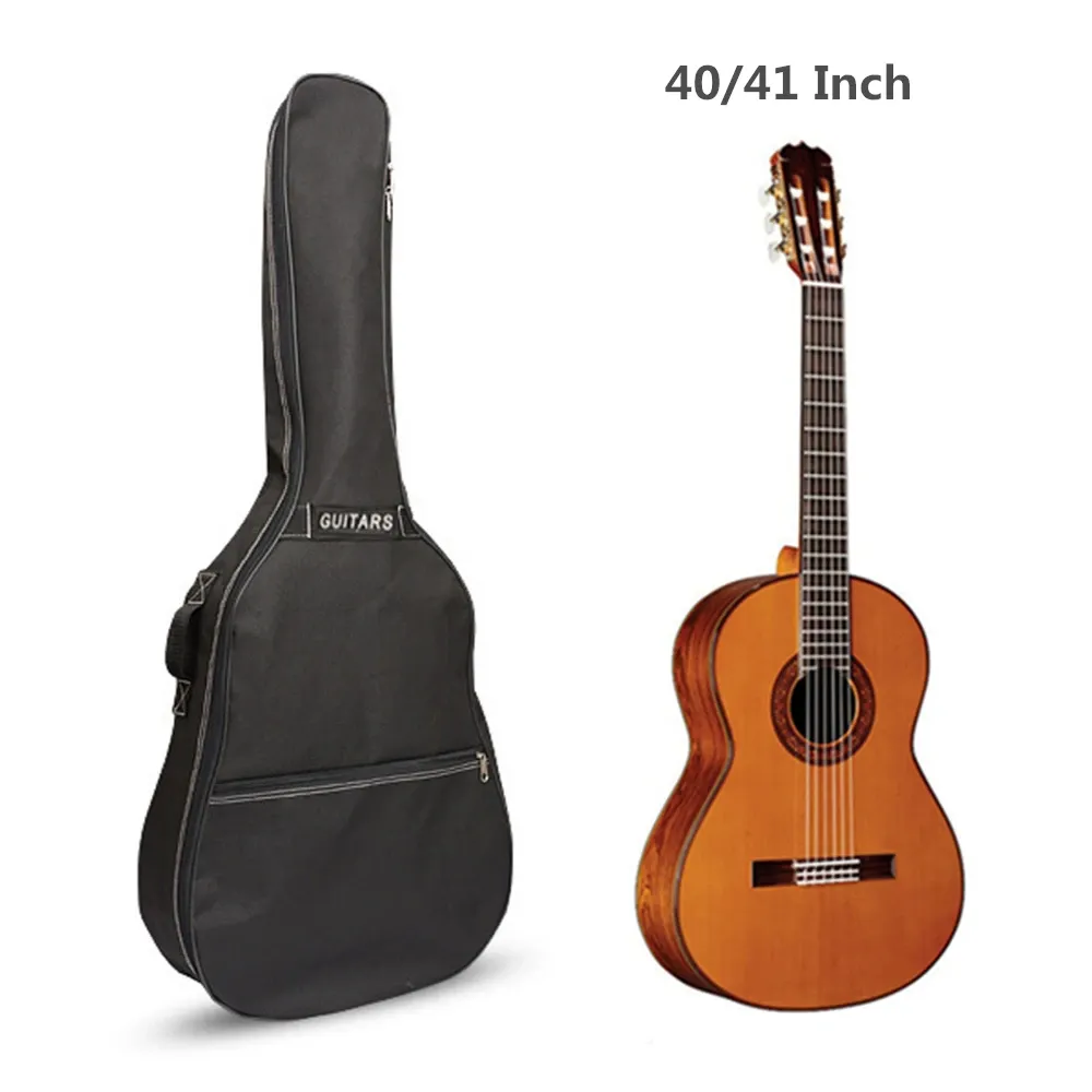 Cables 40 / 41 Inch Guitar Bag Backpack Oxford Guitar Gig Bag Cover with Double Straps for Classical Guitar