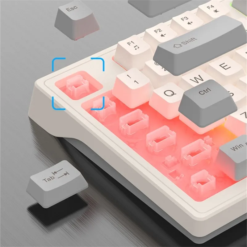 98 Keys USB Wired Gaming Keyboard With Numeric RGB From