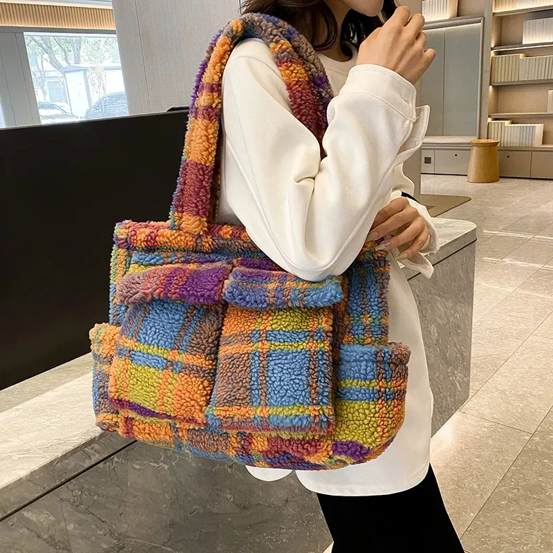 Korean Fashion Vintage Soft Fabric Shoulder black bag