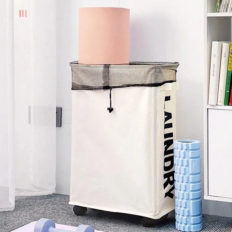 Laundry Bags Hamper Baskets Foldable Home Storage Bag For Hampers Dormitory Basket With Wheels