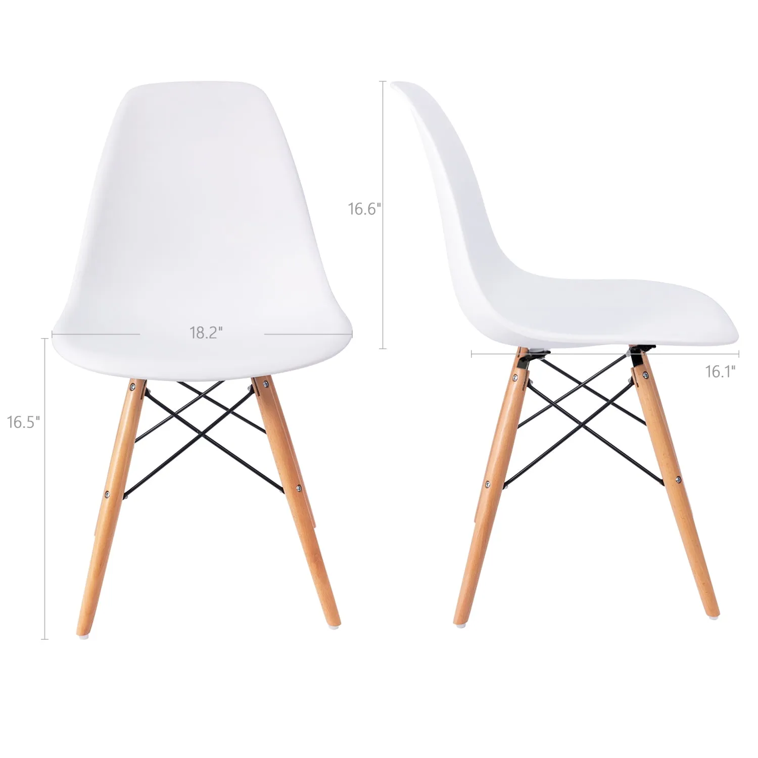 Modern Mid Century Sklum Dining Chairs Set In Multiple Colors Space Saving Furniture From Homepro9 313.29 DHgate.Com