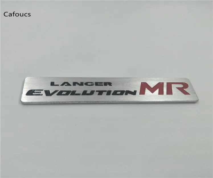 Aluminum Metal Carstyling For Mitsubishi Lancer Evolution X MR Emblem Badge Logo Decal Sticker5590115