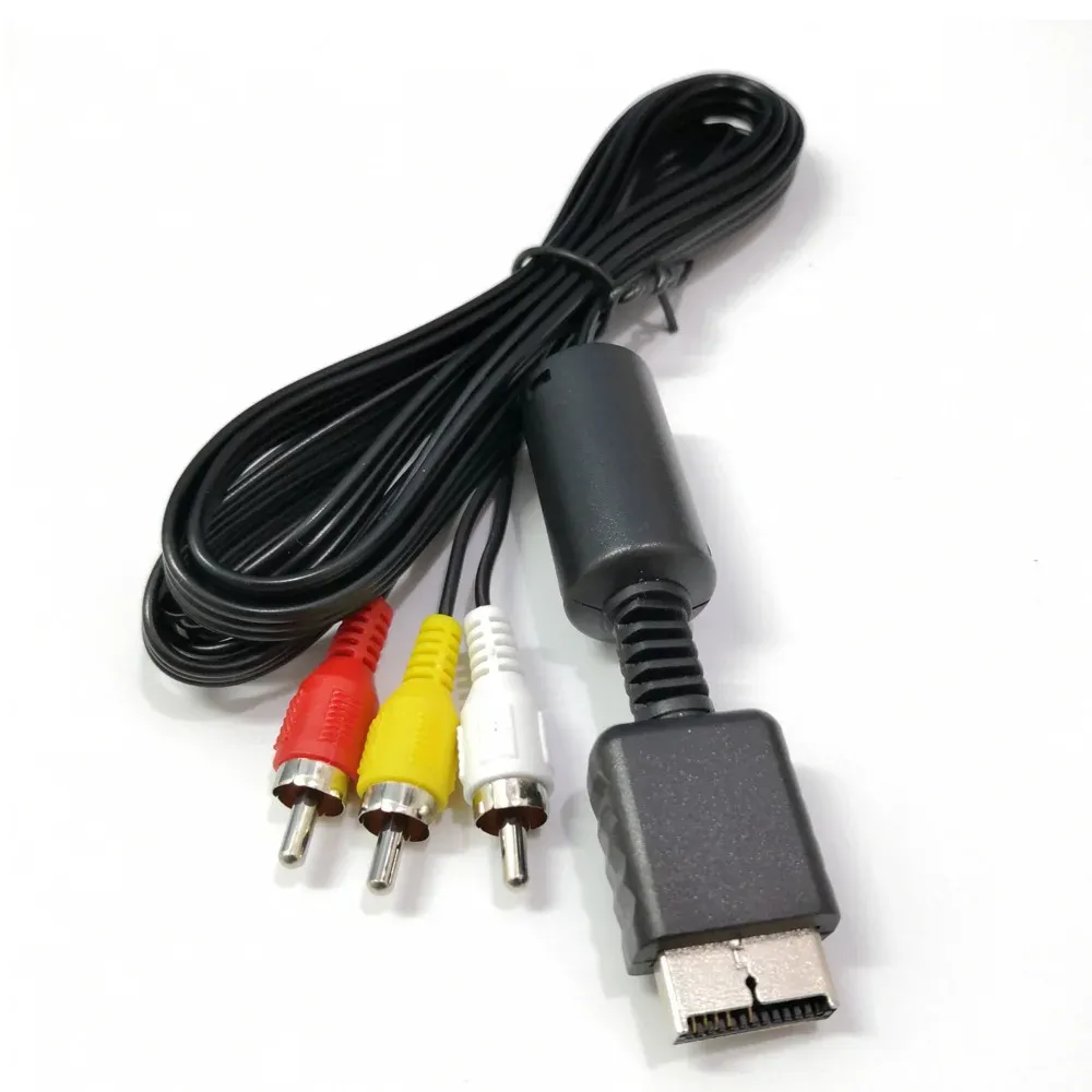 Cables 30pcs قابلة للتطبيق على كبل AV مضيف PS2 PS2/PS3AV General RGB HD Cable 1.8m PS2 AV Cable