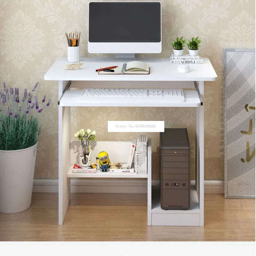 Modern Wood desk toptop Computer desk top with Keyboard Tray for ...
