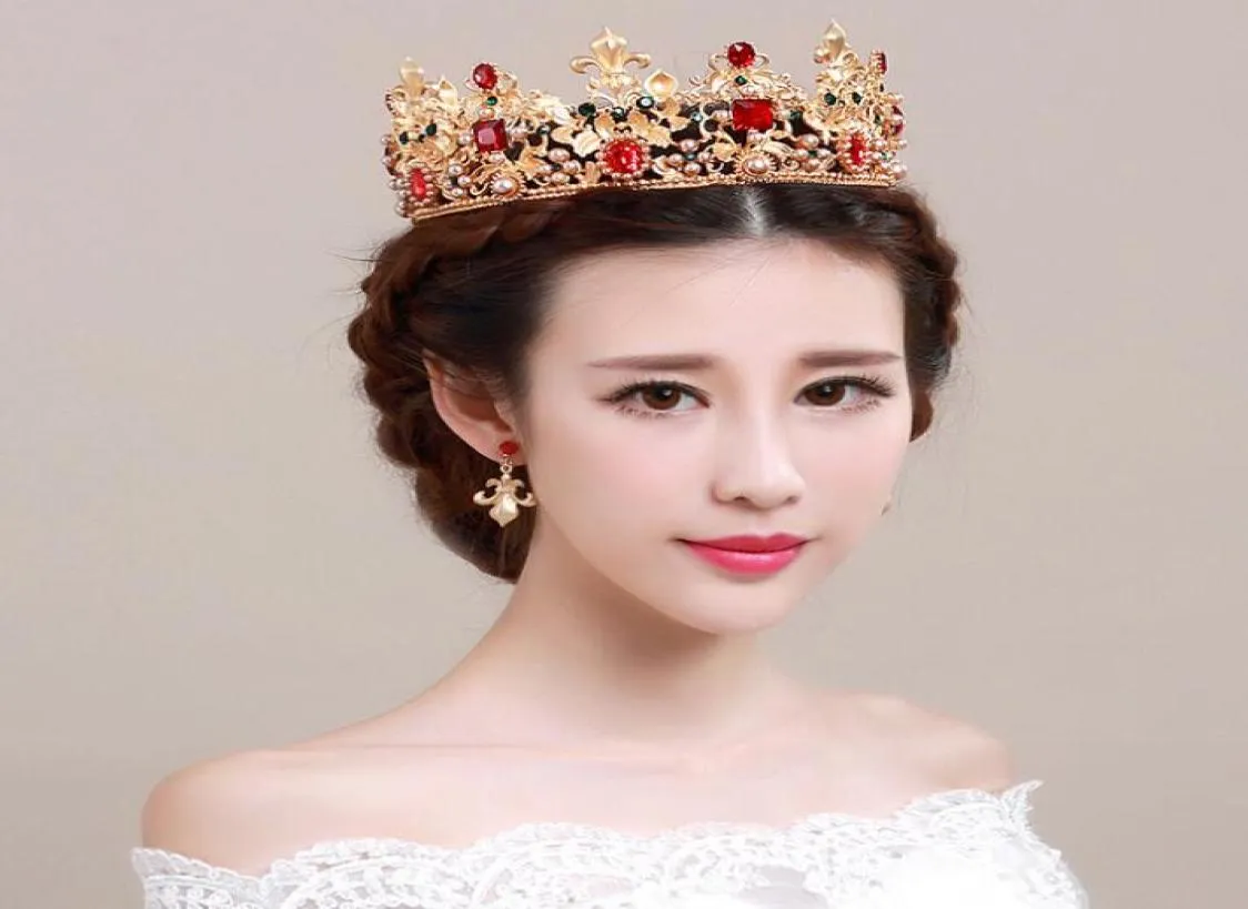 Royal Luxury Crown Bridal Tiaras Wedding Crown Princess Big Full of Luxury Crownheadband Hair Association Party Wedding Tiara HT14493454