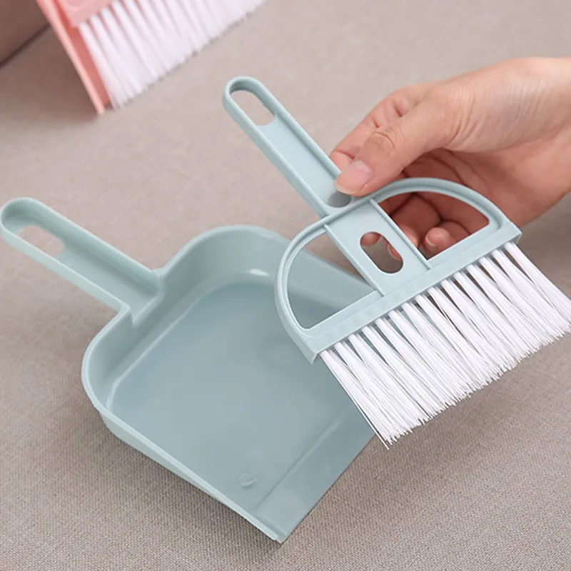 Mini Broom Dustpan Set Home Desktop Sweeper Garbage Cleaning Shovel Keyboard Computer Debris Brush Nordic Style Clean Tool