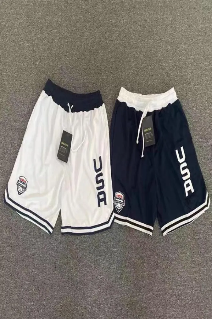 USA MENS Shorts basket-ball Pantalon d'entraînement de basket-ball