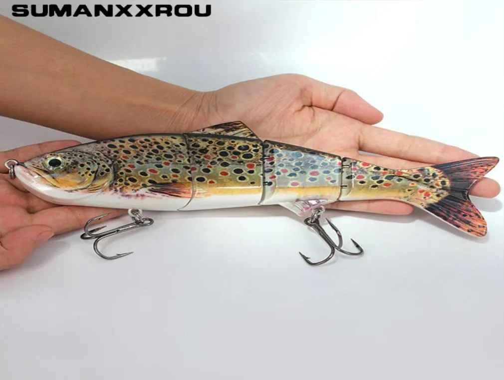 25 cm Multiplé à chargement de la mer à la mer Crochets Lure Big Bait Bass Bass Norther Pike Musky Musky Hook Red Tail 3D Eye T2 T1910207885136