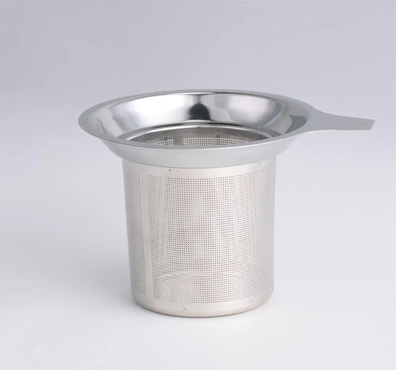 Casque à café en acier inoxydable grande capacité Infuseur Fine Mesh Verpers filtres accrochés sur des pots tasses tasses de feuille en vrac raide JY10924804885