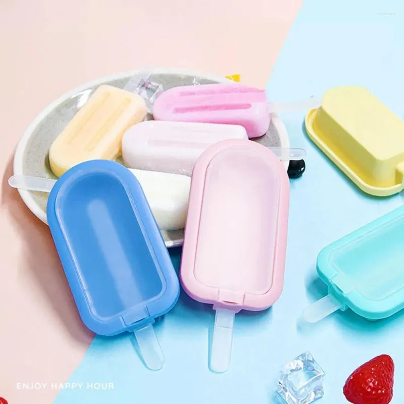 Baking Moulds DIY Silicone Ice Cream Makers Mold With PP Cover And Stickers Kitchen Accessories Lovely Heart Mould Machine