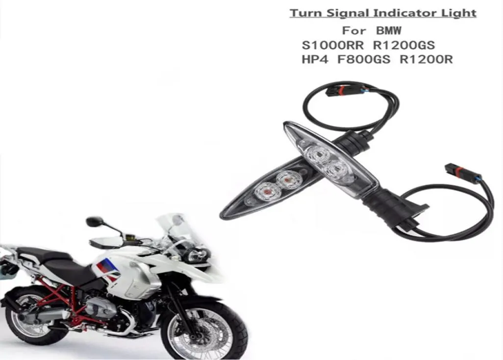 MOTORCYCLE FRONT Turn Signals Light Shift LED Blinker Indicator Flasher Lights For R1200Gs Adventure R800GS F800R K1200R1573671