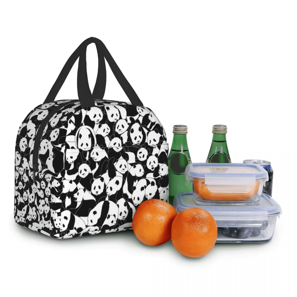 Mignon Panda Isulaté Sac à lunch pour les femmes portables Resieuse Résultat Thermal Color Boîte à lunch Tote Bureau Picnic Travel Food Storage Sacs