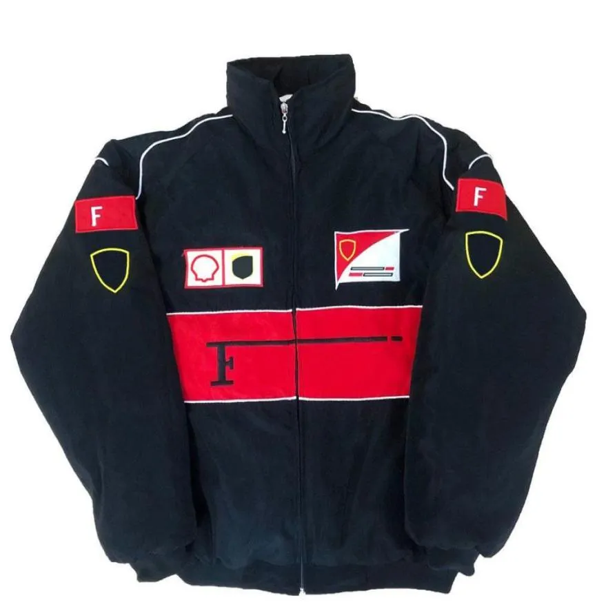 2021 Nieuwe F1 Racing Suit Jackets Retro StyleCollege StyleEropee -Europese windjager Katoenspot Volledig borduurwerk winddicht en warme bom4507981