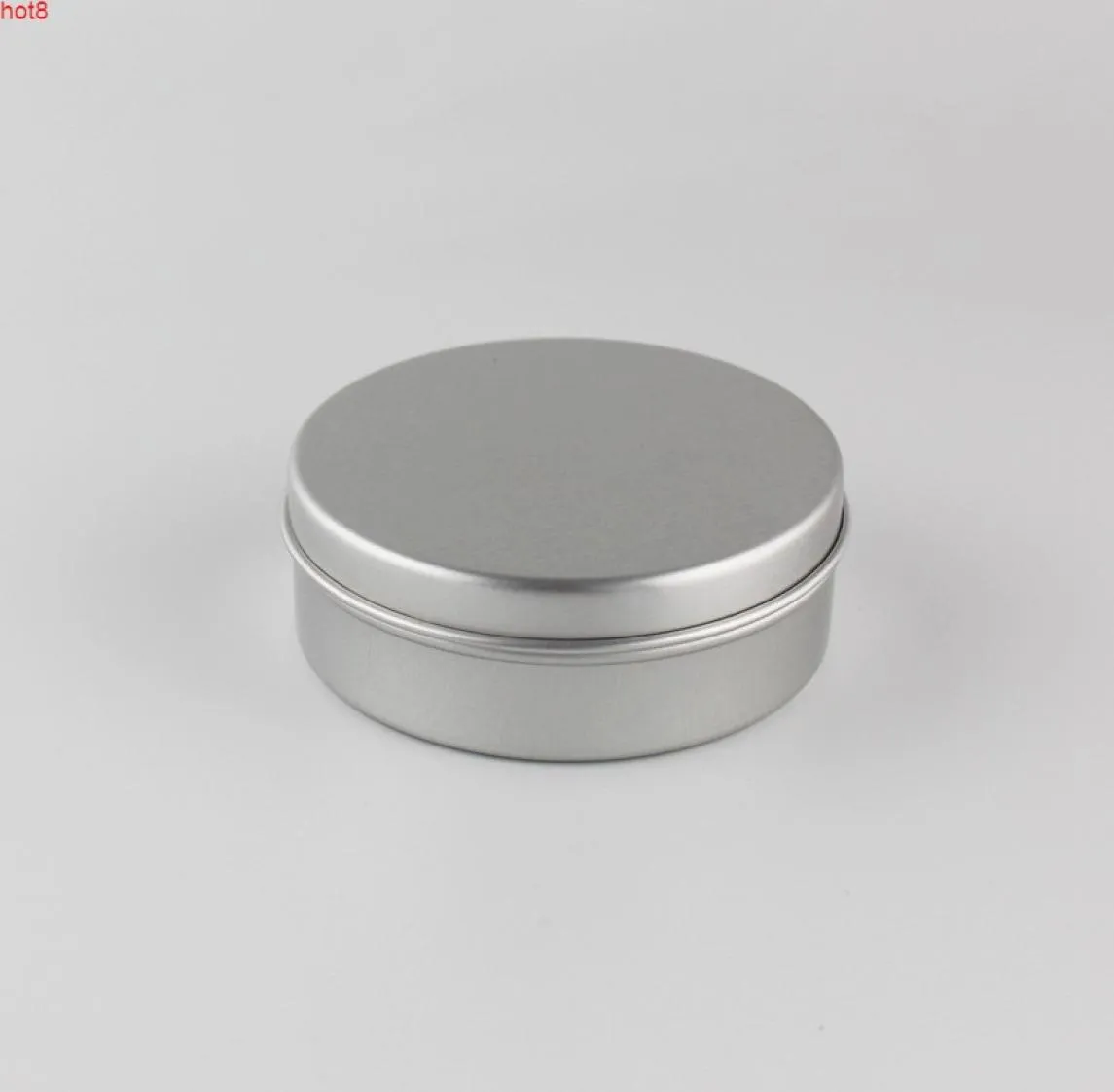 100g x 24pcs Aluminium vide en aluminium contenant bougie en métal Pot de conserve 100 ml