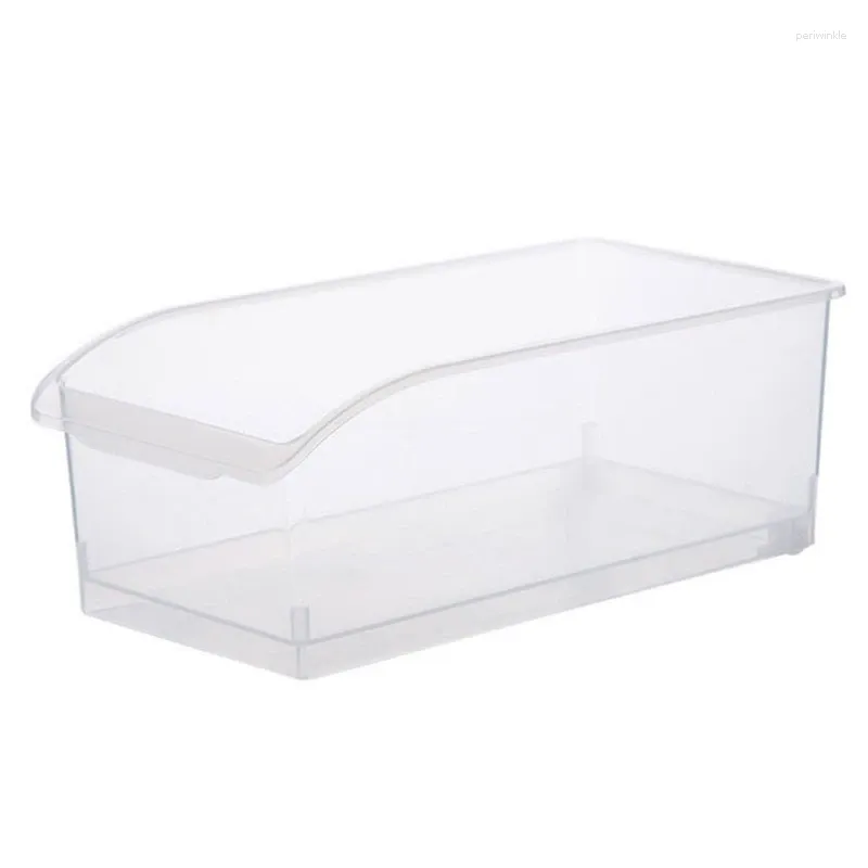 Bottiglie di stoccaggio giapponese in plastica trasparente in plastica in plastica cesta di cesta frigorifera cassetto cucina dispensa cucina