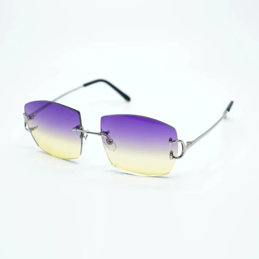 Lunettes de soleil fil à griffe métallique A4189706 avec lentille de 60 mm 3 0 mm d'épaisseur2408