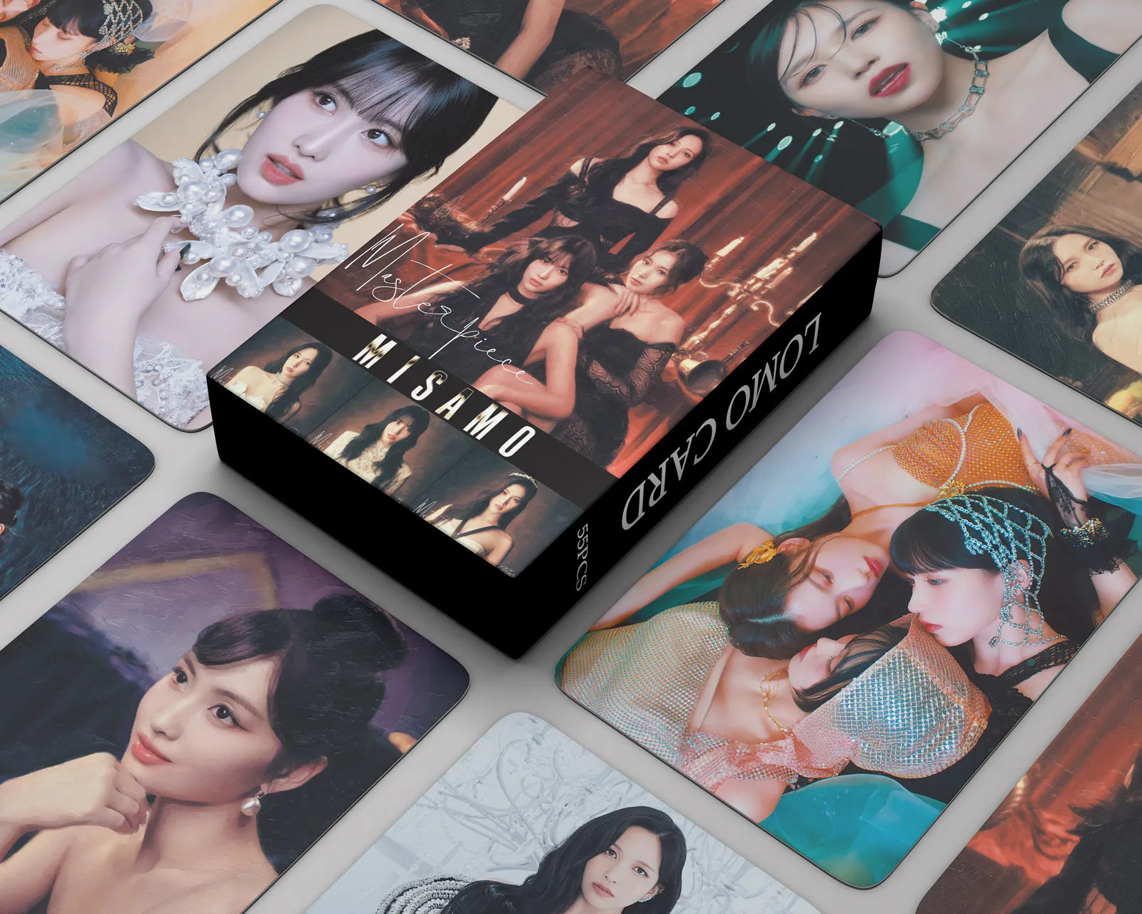 DHgate.com:55 Pcs MISAMO TWICE Photocards | Non-Repeating