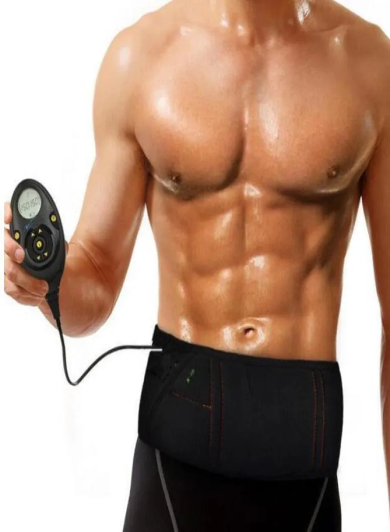 Laddningsbar muskelstimulator smal massagebälte 150 intensitetsnivåer abs Abdominal muskel toner bantning flex bälte5526932