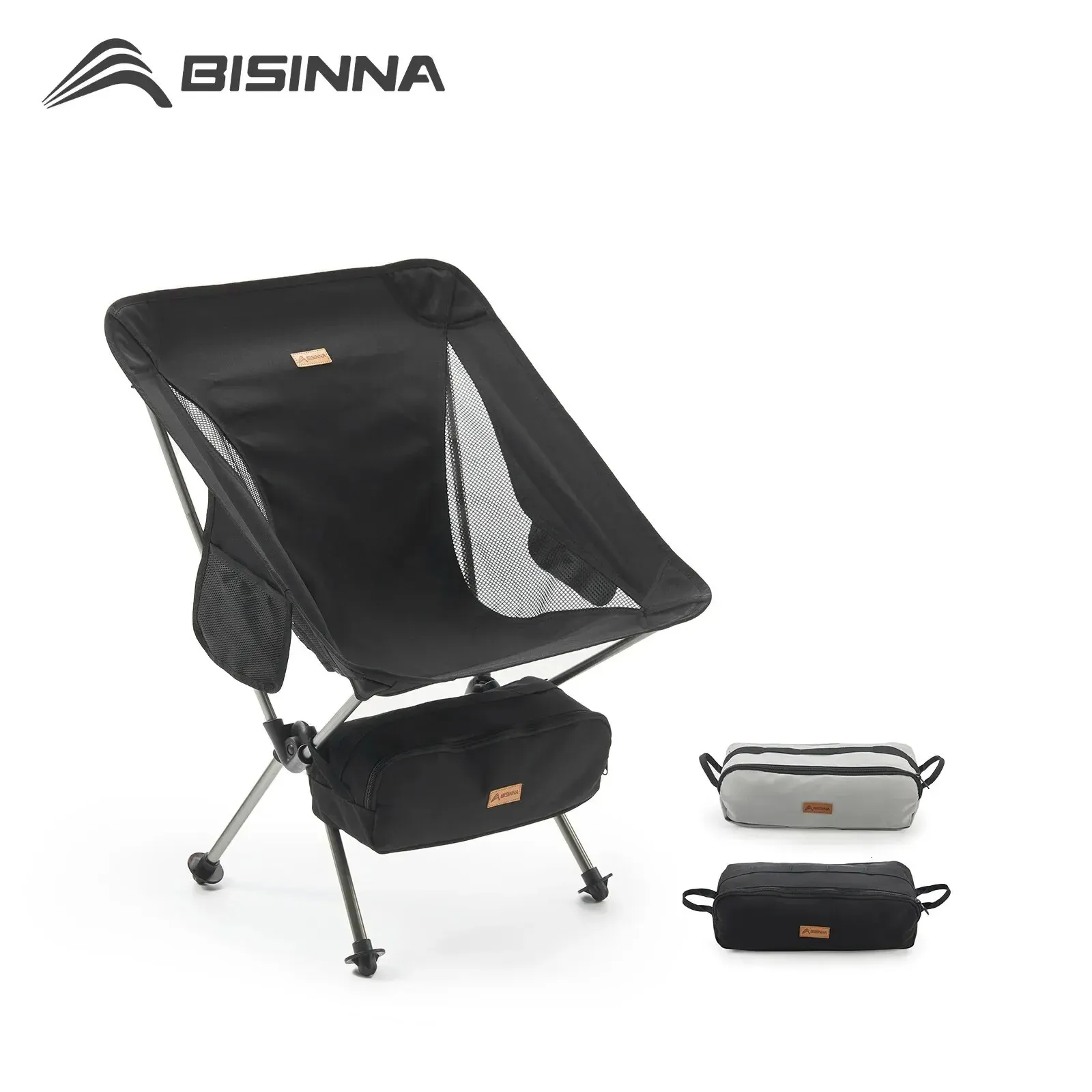 Bisinna Składane krzesło Ultralight Odłączanie Przenośne krzesło kempingowe wędkarstwo Chiar na kemping i turystyka wędrówki narzędzia piknikowe 240409