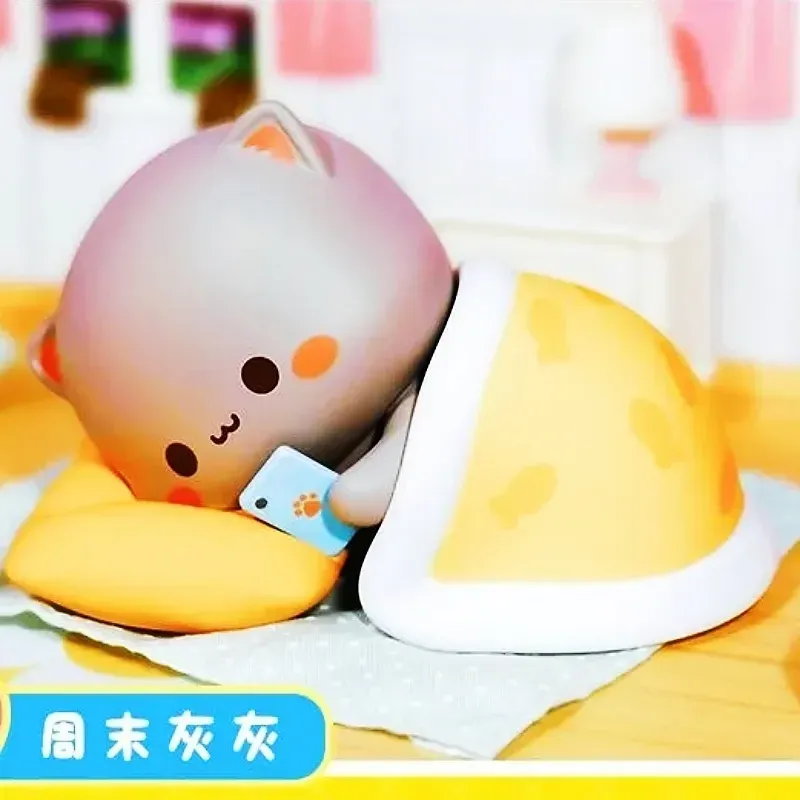 Bubu en Dudu Blind Box Love Like Peach Series Anime Figuur Peach Cat Panda Mysteries Surprise Guss Bag Decorat Kindercadeau