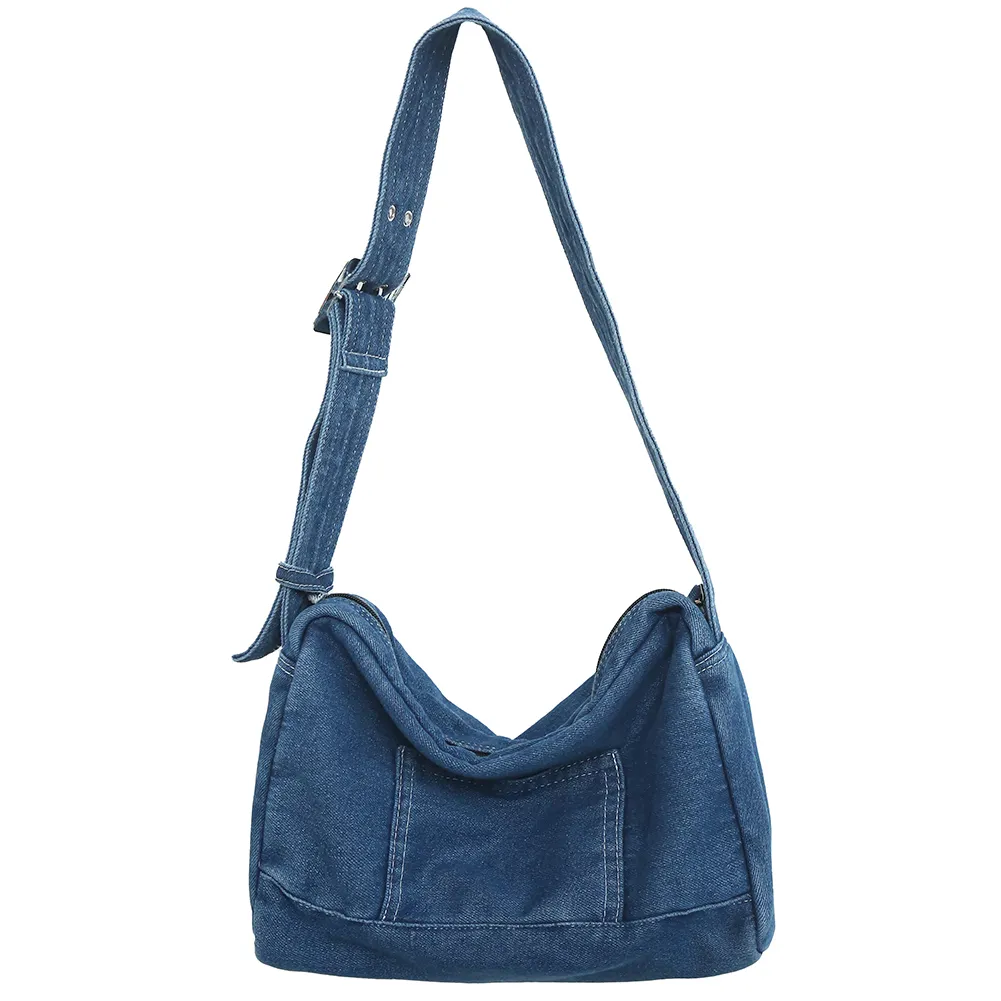 Vintage Denim women's shoulder handbags with Adjustable