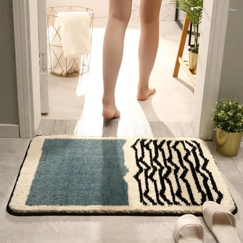 Tapetes de banho simples leves banheiro de luxo absorvente por porta de casa não deslizamento
